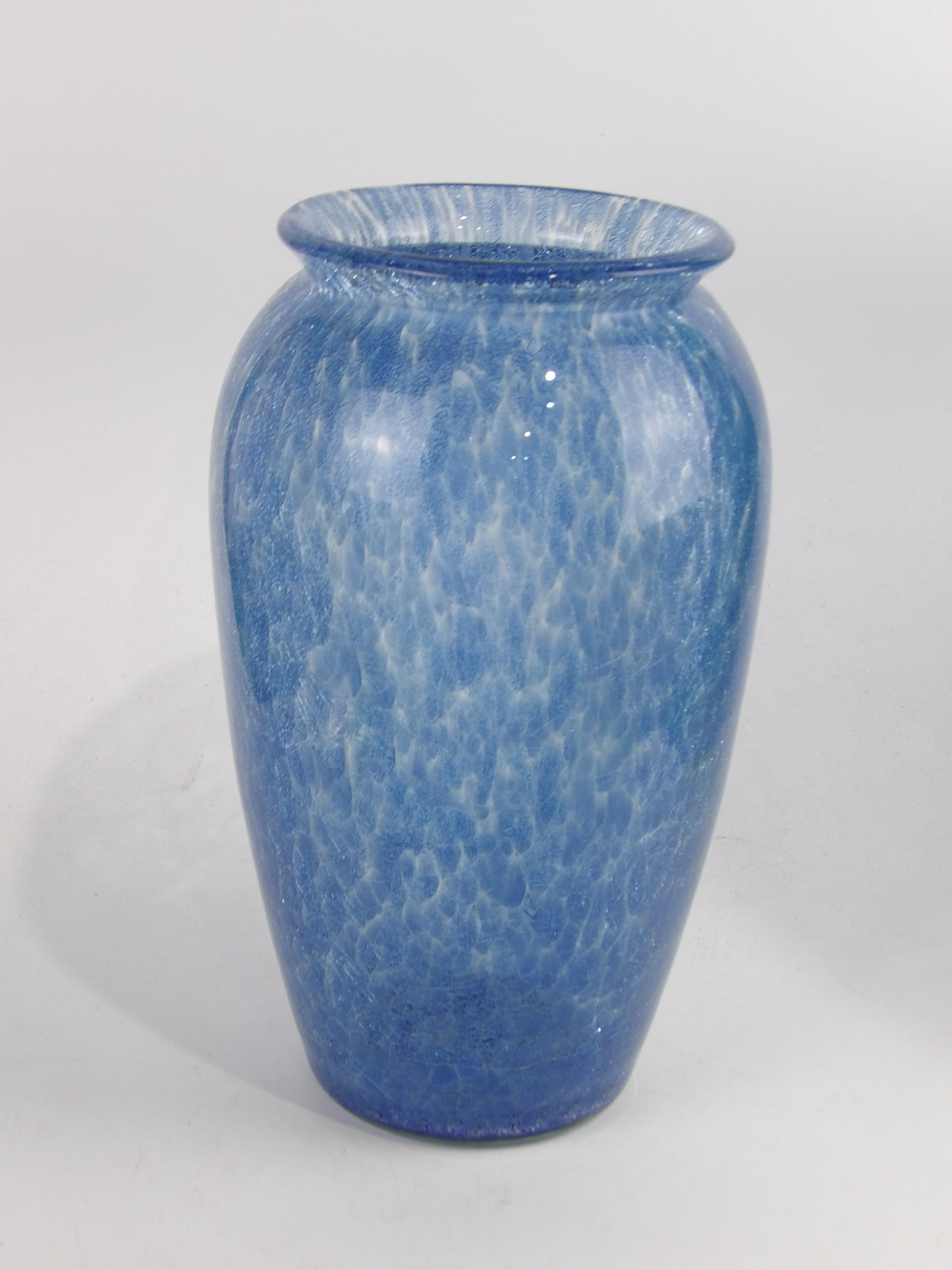 Blue Cut Crystal Vase