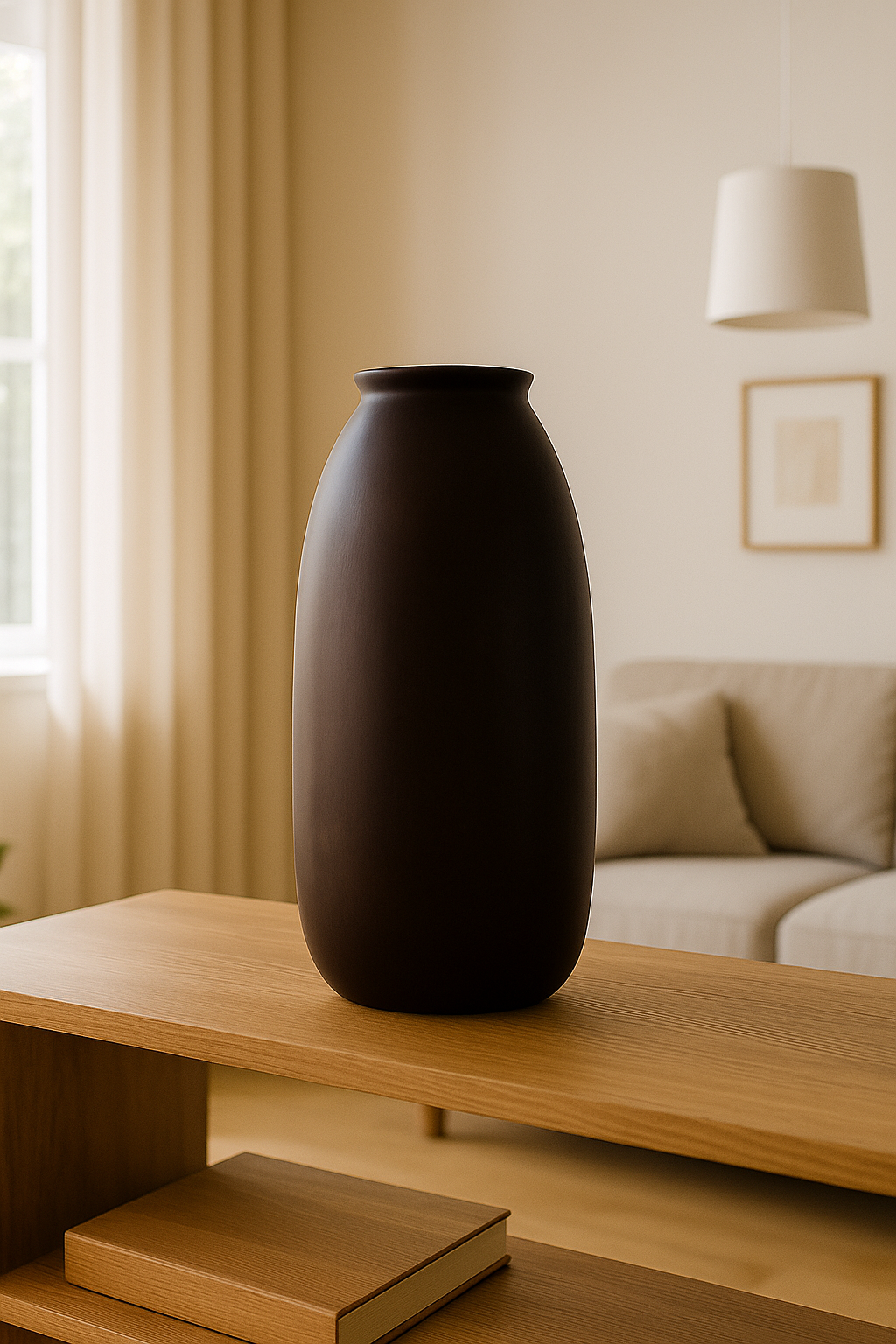 Brown Vase long cut
