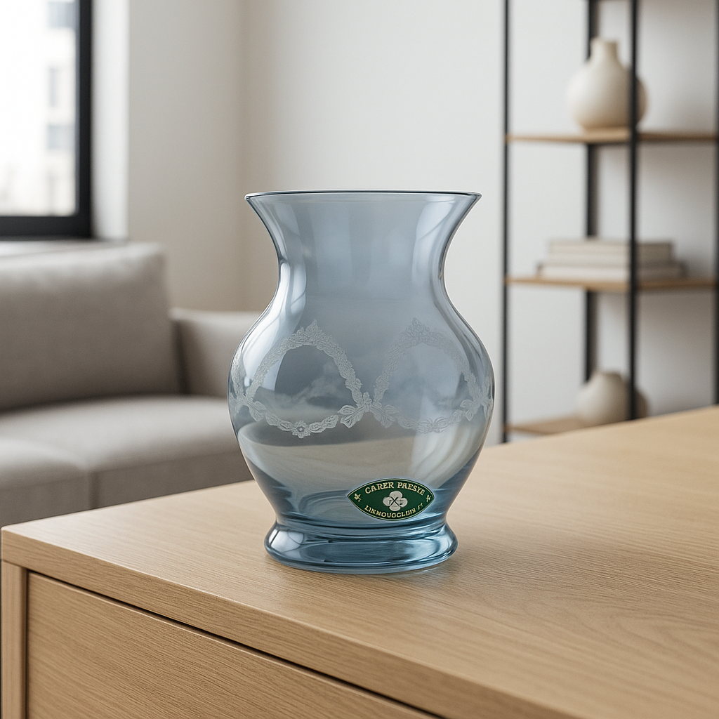 Bohemia Handmade "Vase Barroco" in Blue