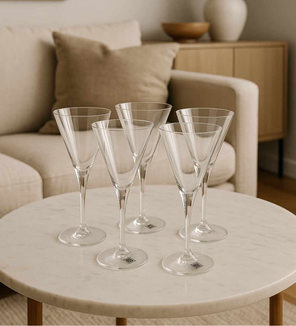 Champagne Drinking Glasses – Set of 5: Celebrate in Style