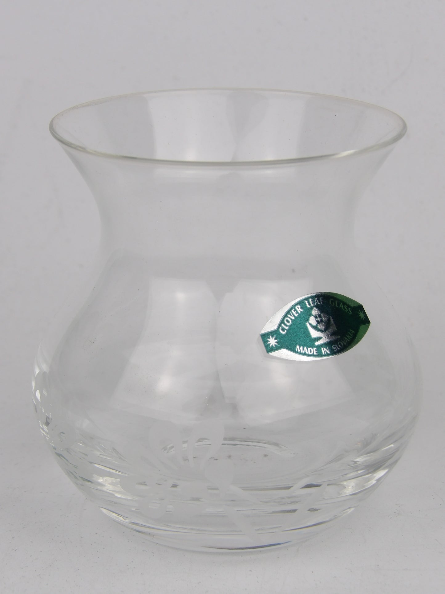 Bohemia Handmade Clear Glass Vase