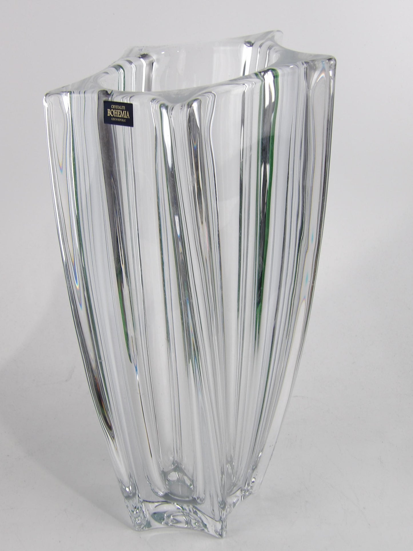 Crystal Vase with Hive Decoration
