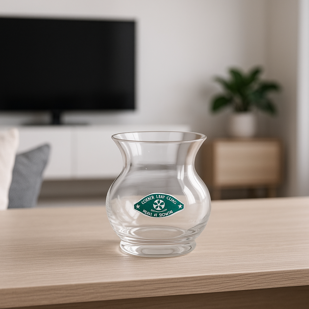 Bohemia Handmade Clear Glass Vase