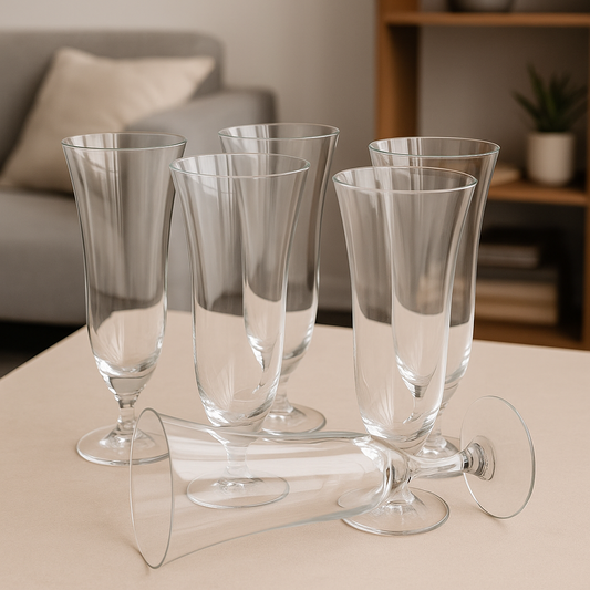 Champagne Fluted Glasses – Set of 6: Elevate Every Toast