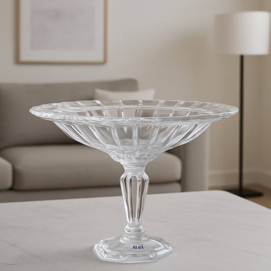 Compote Clear Glass Bowl for Fruits, Desserts, and Candies