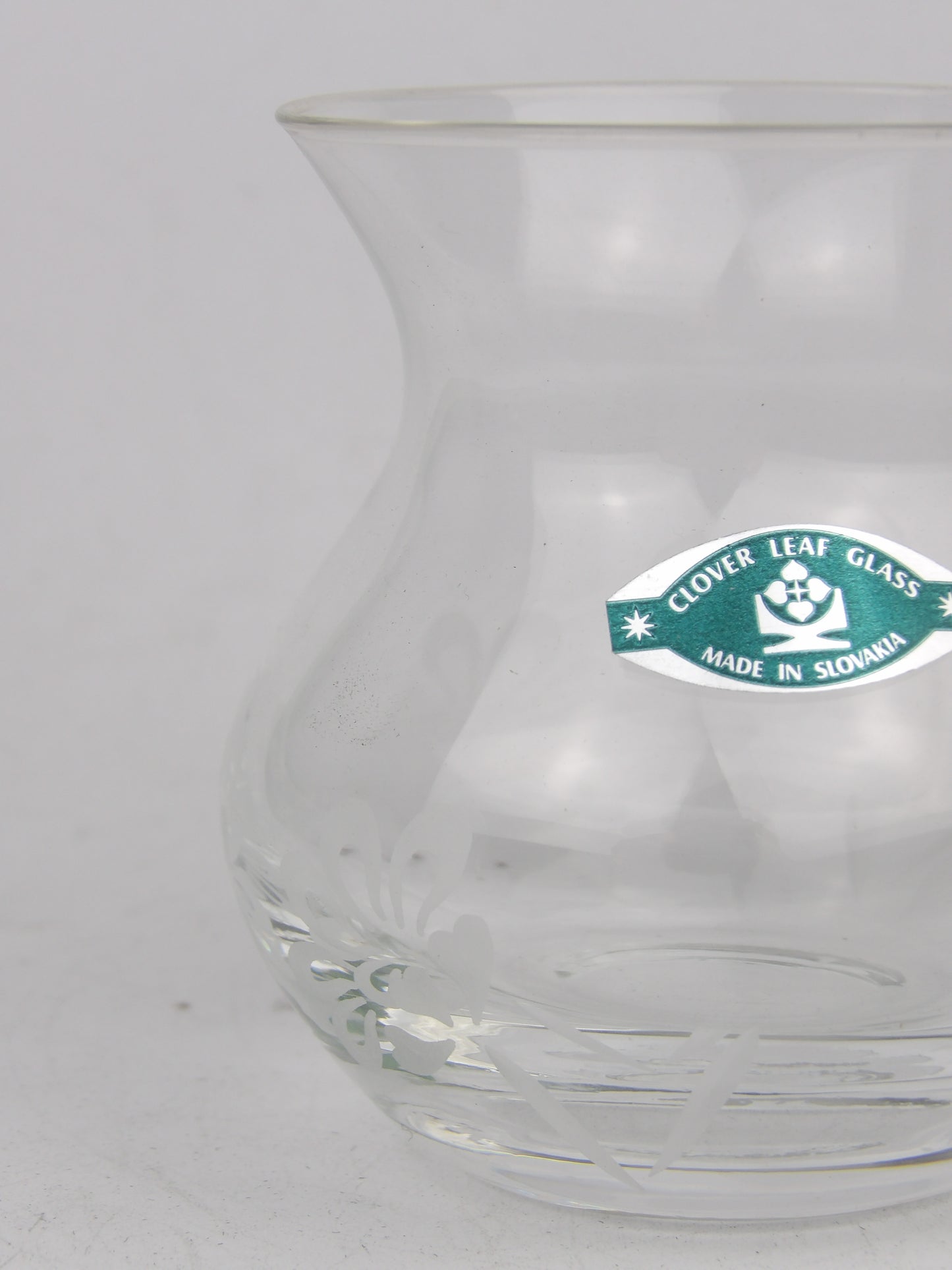Bohemia Handmade Clear Glass Vase