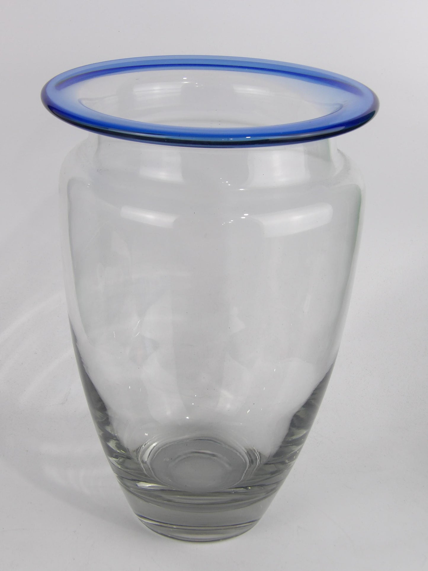 Crystal Vase with Blue Color