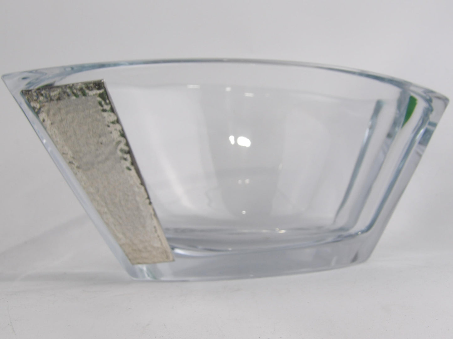 Crystal Vase with Silver-Coated Bilaminate