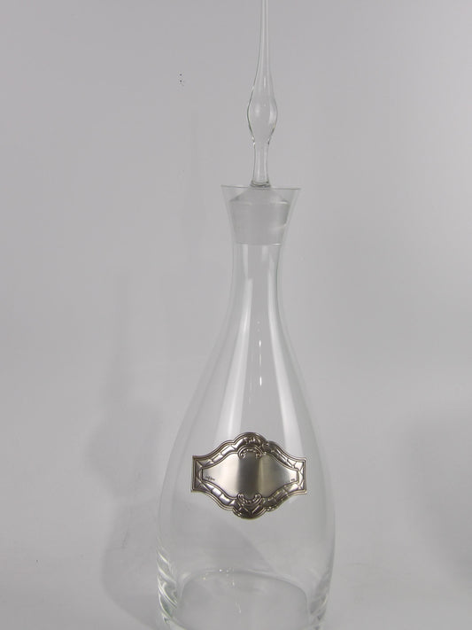 Crystal Decanter with Silver Coated Bilaminate – A Masterpiece of Elegance