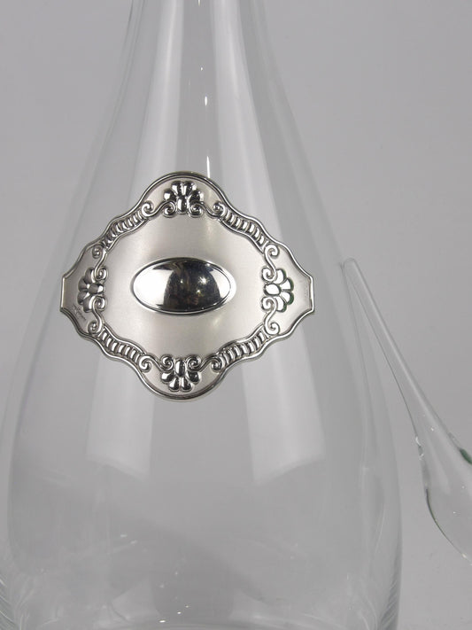 Crystal Decanter with Silver Coated Bilaminate – Elegance in Every Pour